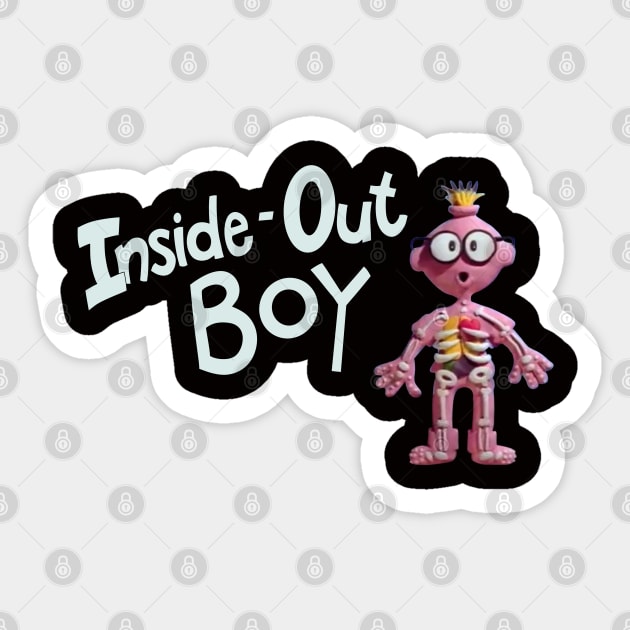 Inside-Out Boy 90’s Classic Nickelodeon Claymation Sticker by GoneawayGames